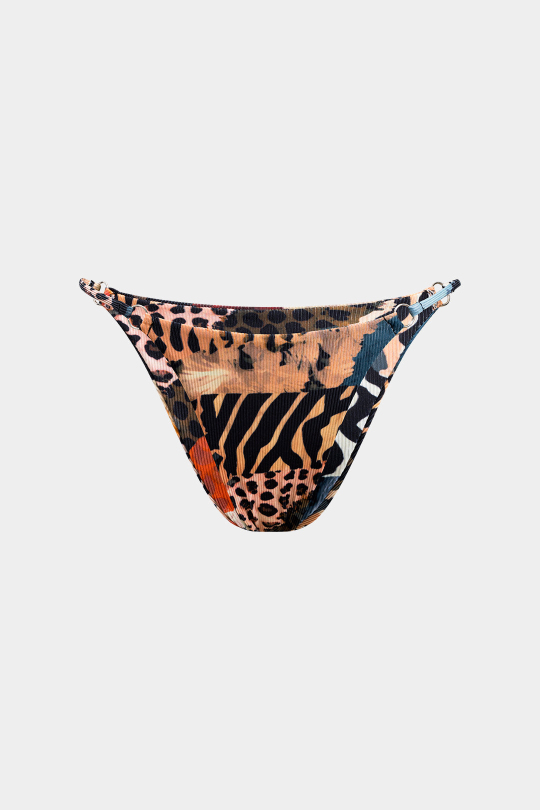 Leopar Desenli Bağcıklı Sırtı Açık Bikini Takımı - JUNETTI®