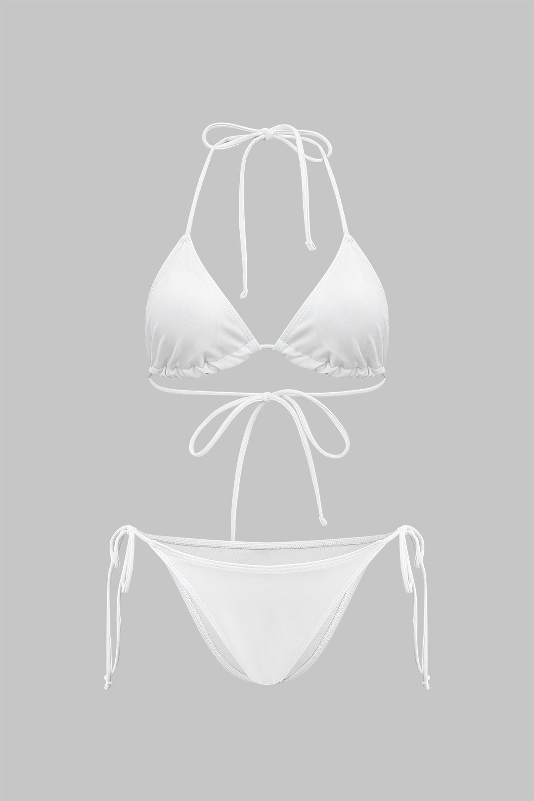 Bağlamalı Bikini ve Kollu Elbise 3'lü Set - JUNETTI®