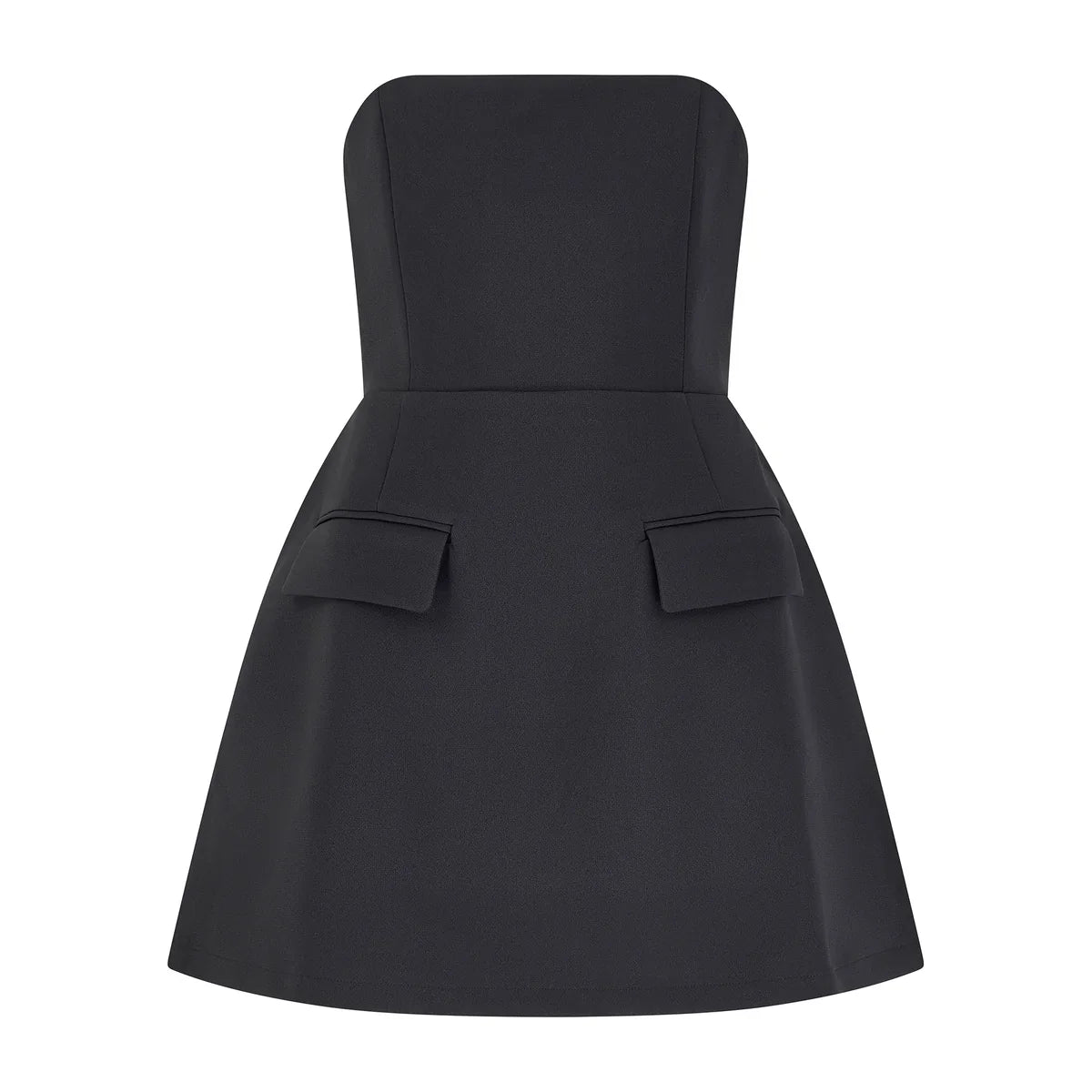 Strapless Elbise | Beyaz