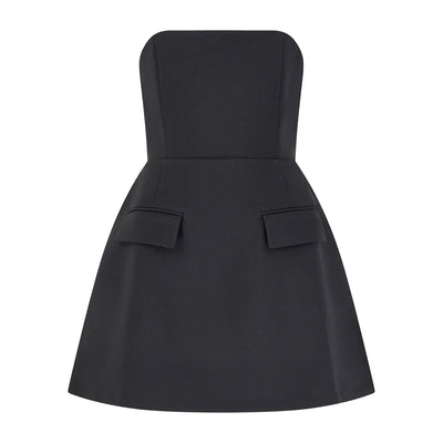 Strapless Elbise | Kırmızı