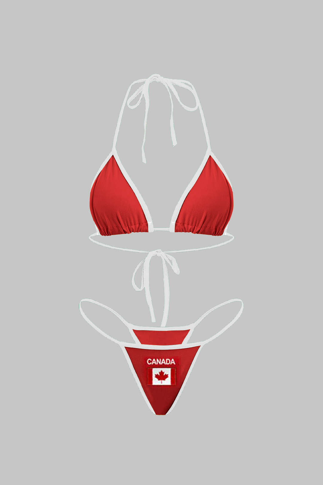 Nakışlı Kontrast Bikini Takımı - JUNETTI®