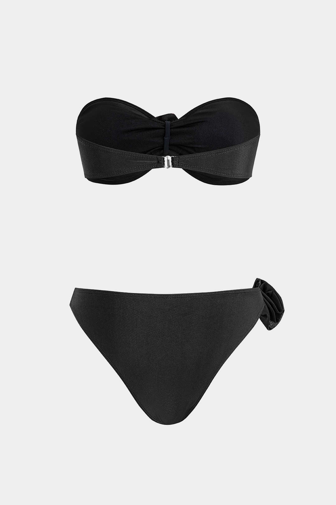3D Çiçekli Büzgülü Bikini Takımı - JUNETTI®