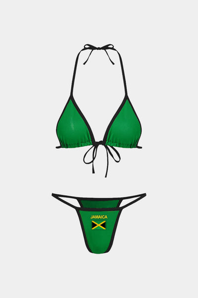Nakışlı Kontrast Bikini Takımı - JUNETTI®