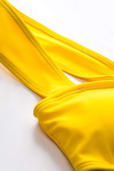 Metalik Yıldız Dekorlu Kıvrımlı Bikini Takımı - JUNETTI®