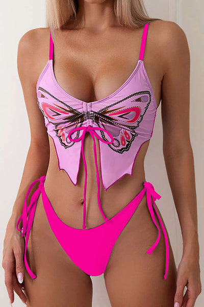 Kelebek Desenli Bikini Takımı - JUNETTI®