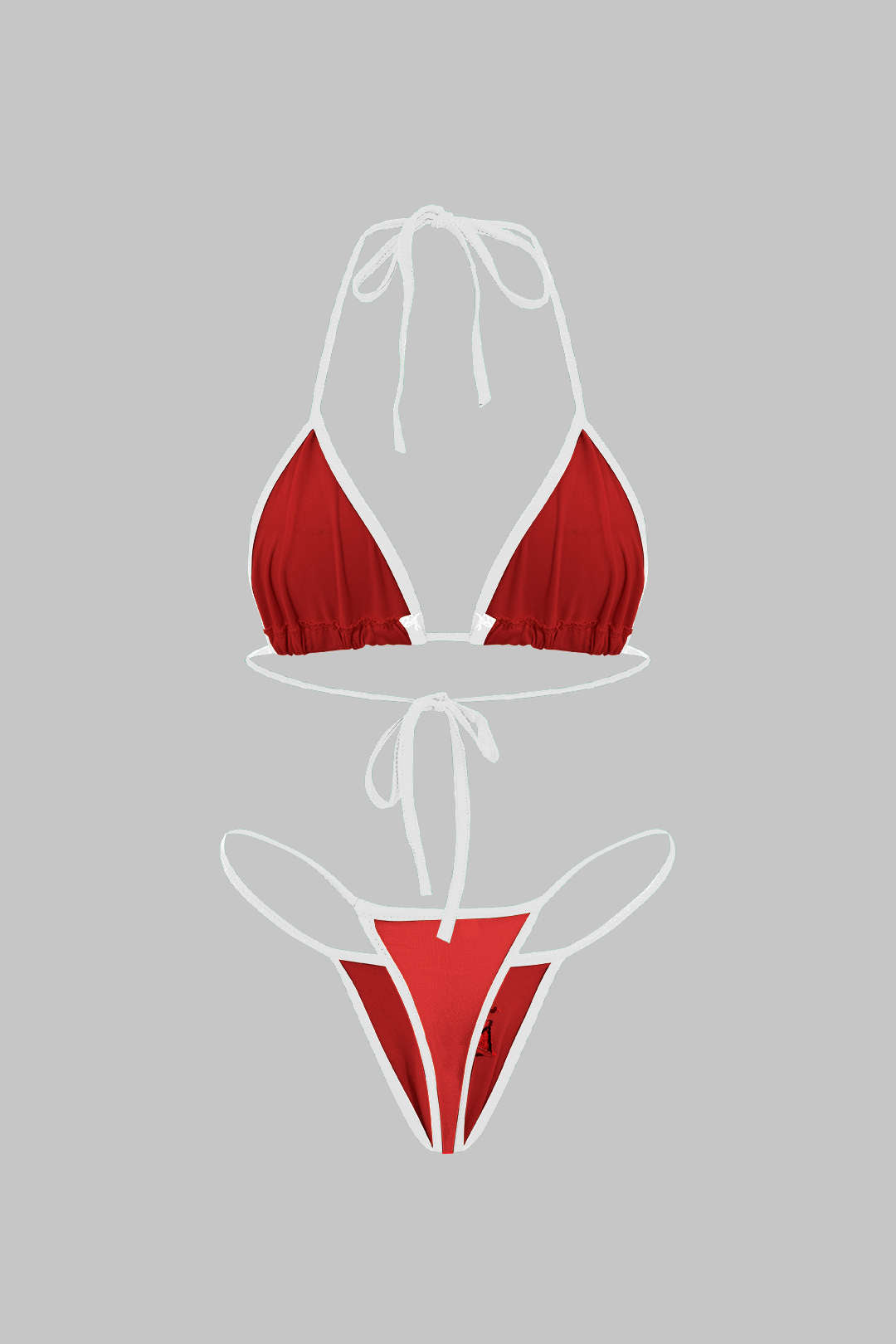Nakışlı Kontrast Bikini Takımı - JUNETTI®