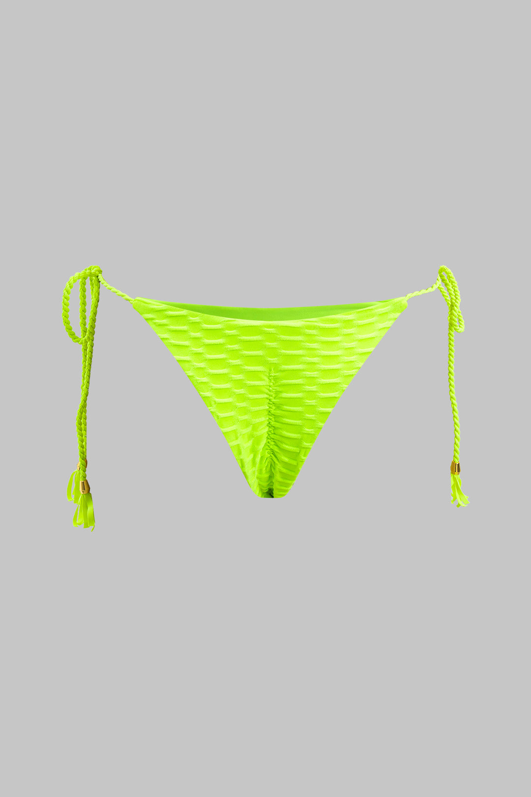 Metalik Saçaklı Kıvrımlı Bağlamalı Bikini Takımı - JUNETTI®