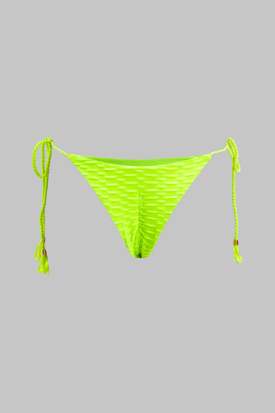 Metalik Saçaklı Kıvrımlı Bağlamalı Bikini Takımı - JUNETTI®