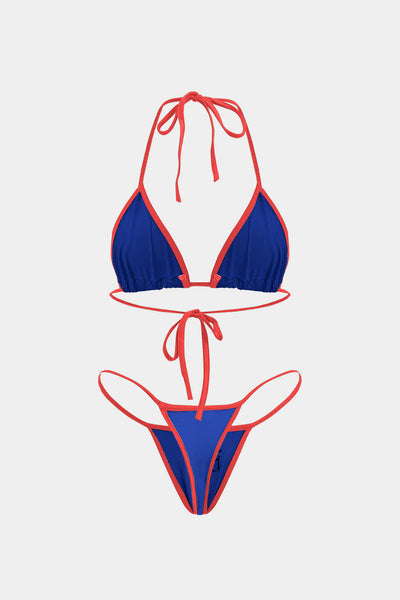 Nakışlı Kontrast Bikini Takımı - JUNETTI®
