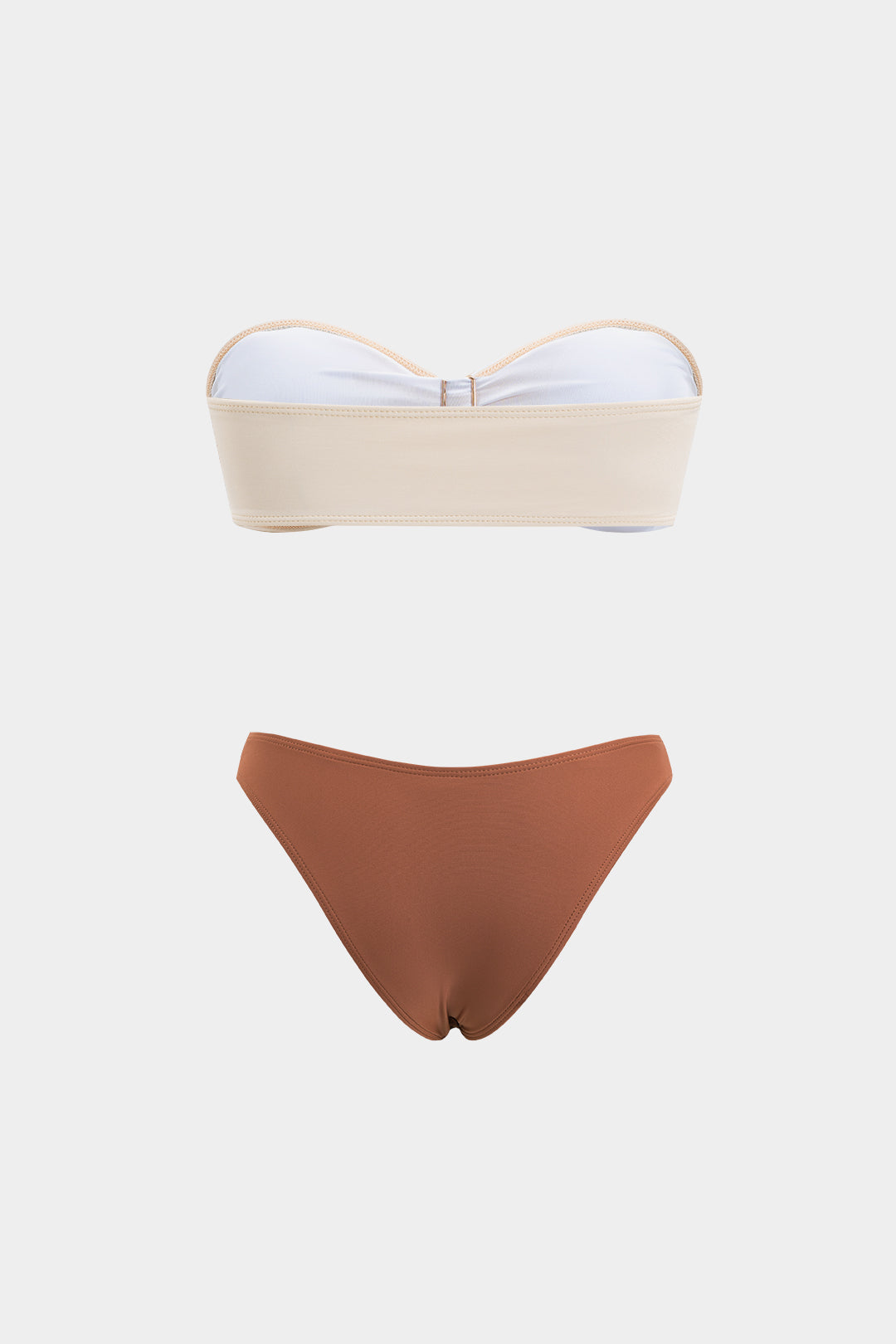Metalik Büzgülü Sırt Dekolteli Bikini Takımı - JUNETTI®