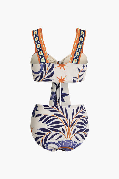 Tribal Baskılı İki Parça Mayo Bikini Takımı - JUNETTI®