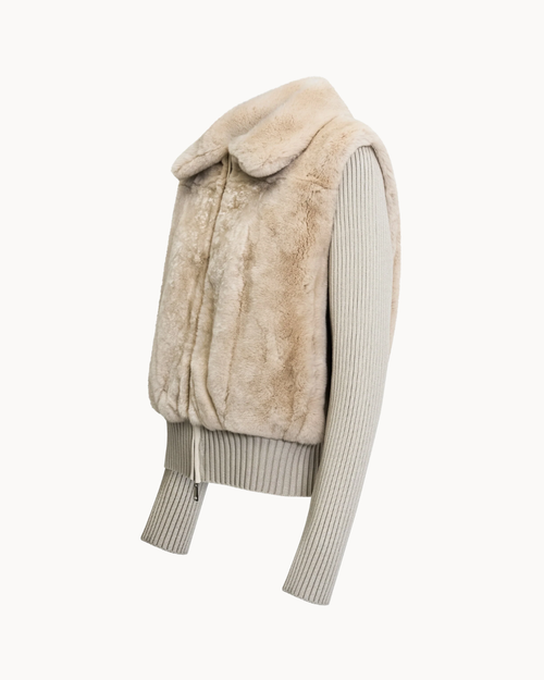 Berlin Kürk Ceket Bej