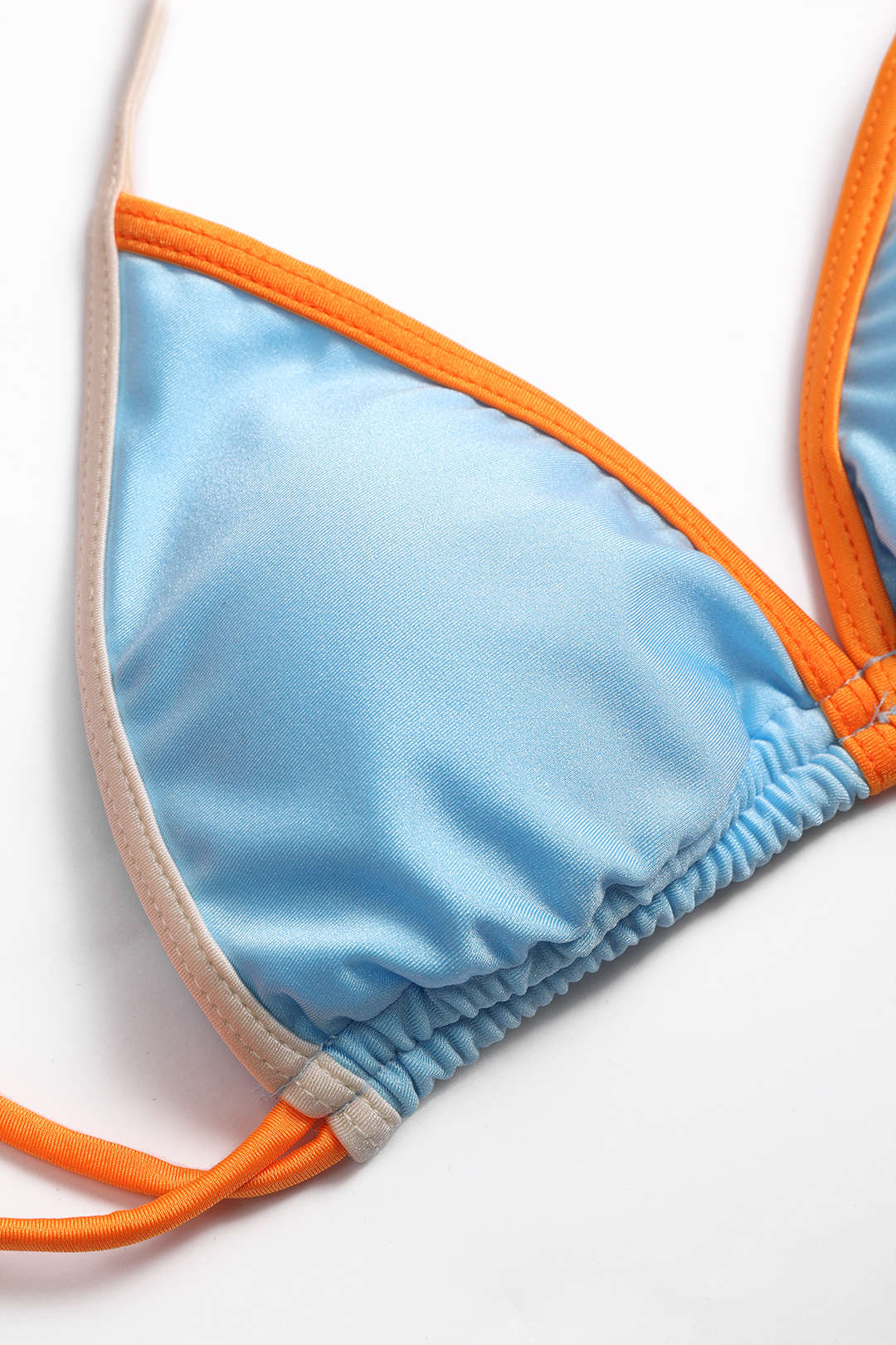 Kontrast Büzgülü Bağlamalı Bikini Takımı - JUNETTI®