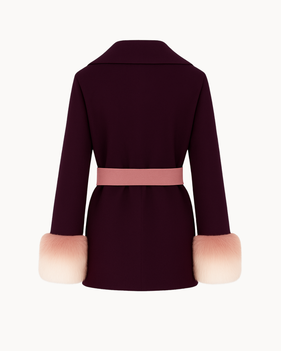 Portofino Kürk Kaban Bordo