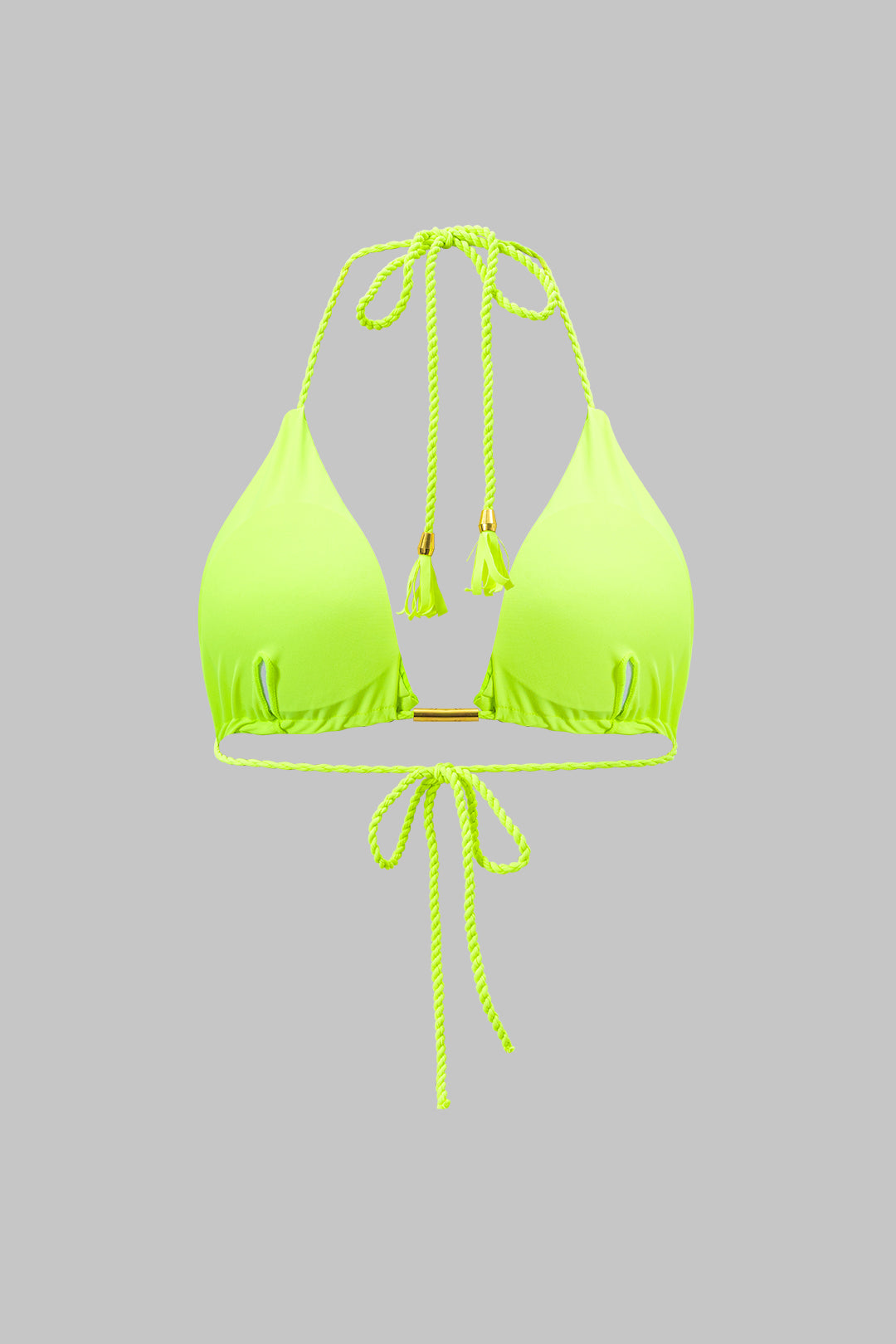 Metalik Saçaklı Kıvrımlı Bağlamalı Bikini Takımı - JUNETTI®