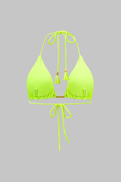 Metalik Saçaklı Kıvrımlı Bağlamalı Bikini Takımı - JUNETTI®