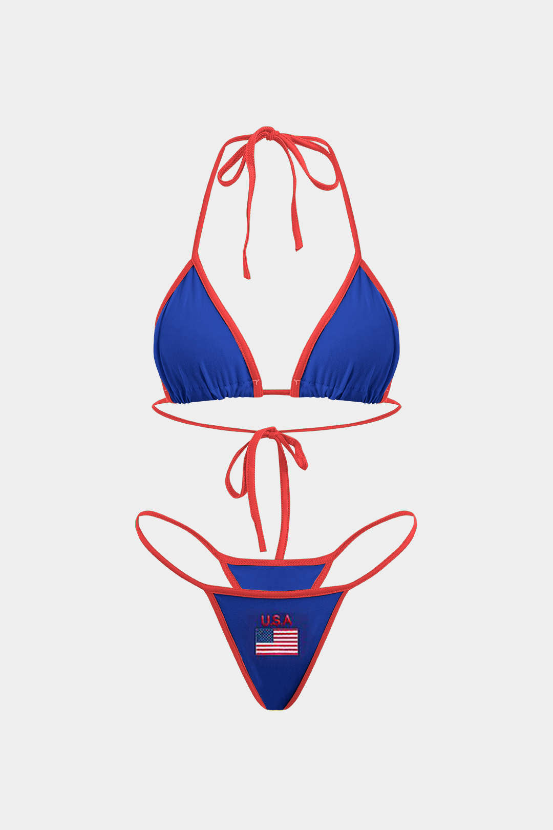 Nakışlı Kontrast Bikini Takımı - JUNETTI®