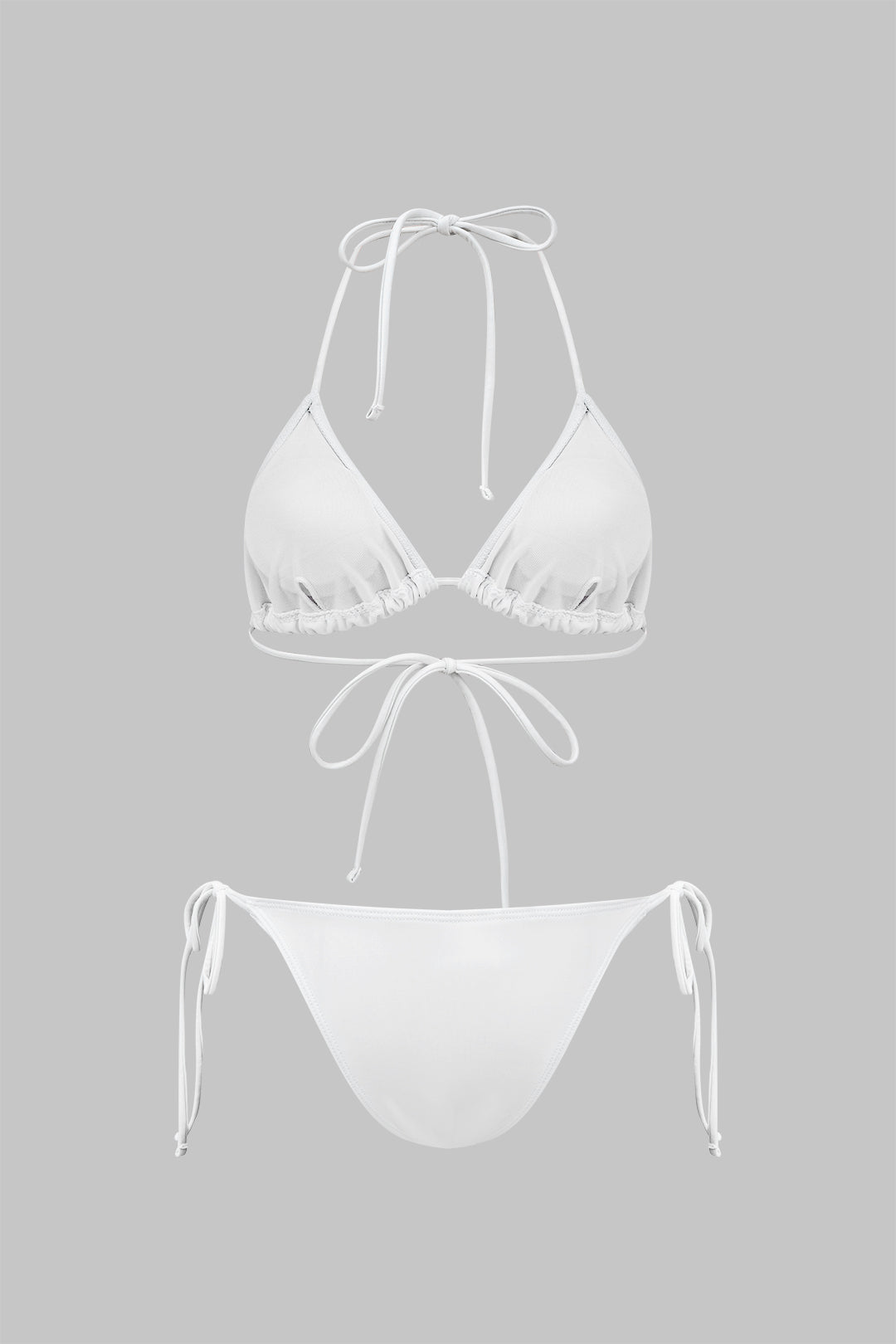 Bağlamalı Bikini ve Kollu Elbise 3'lü Set - JUNETTI®