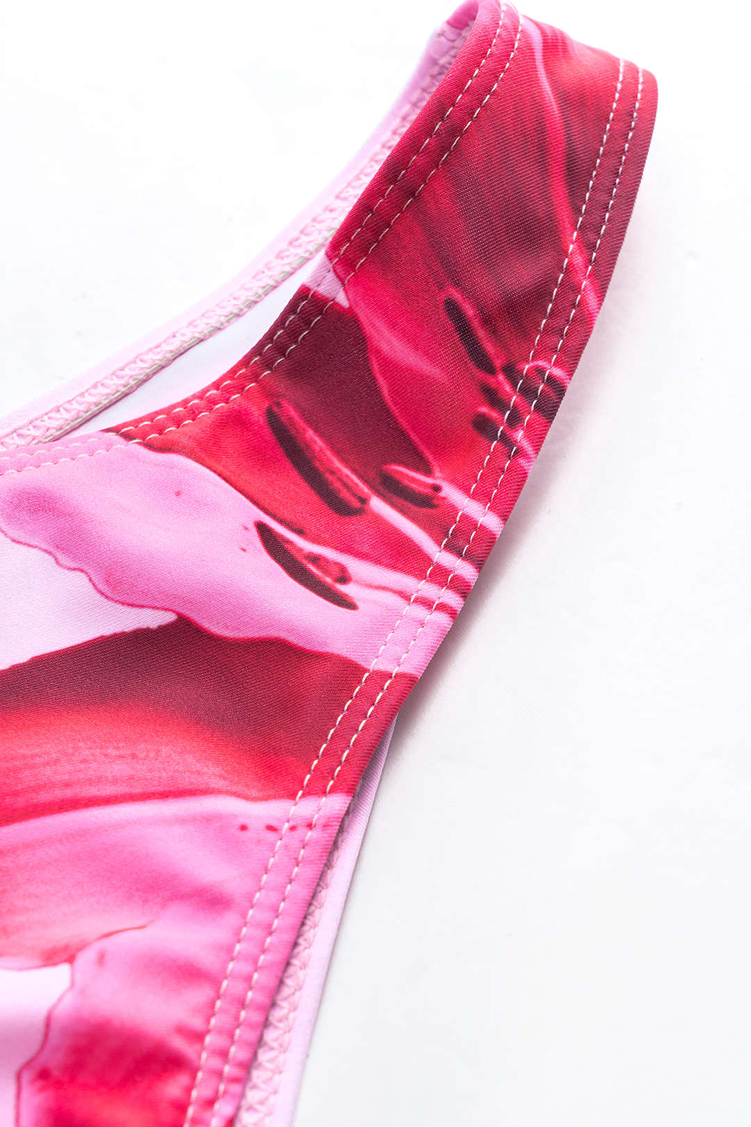 Çiçek Desenli Mesh Sırt Dekolteli Bikini ve Pareo Takımı - JUNETTI®
