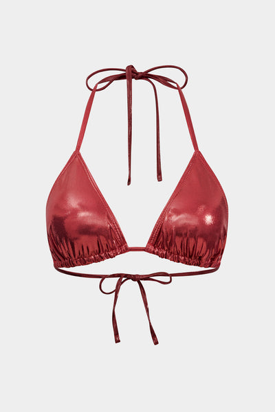 Büzgülü Bağlamalı Sırt Dekolteli Bikini ve Bağlama Detaylı Pareo Takımı - JUNETTI®