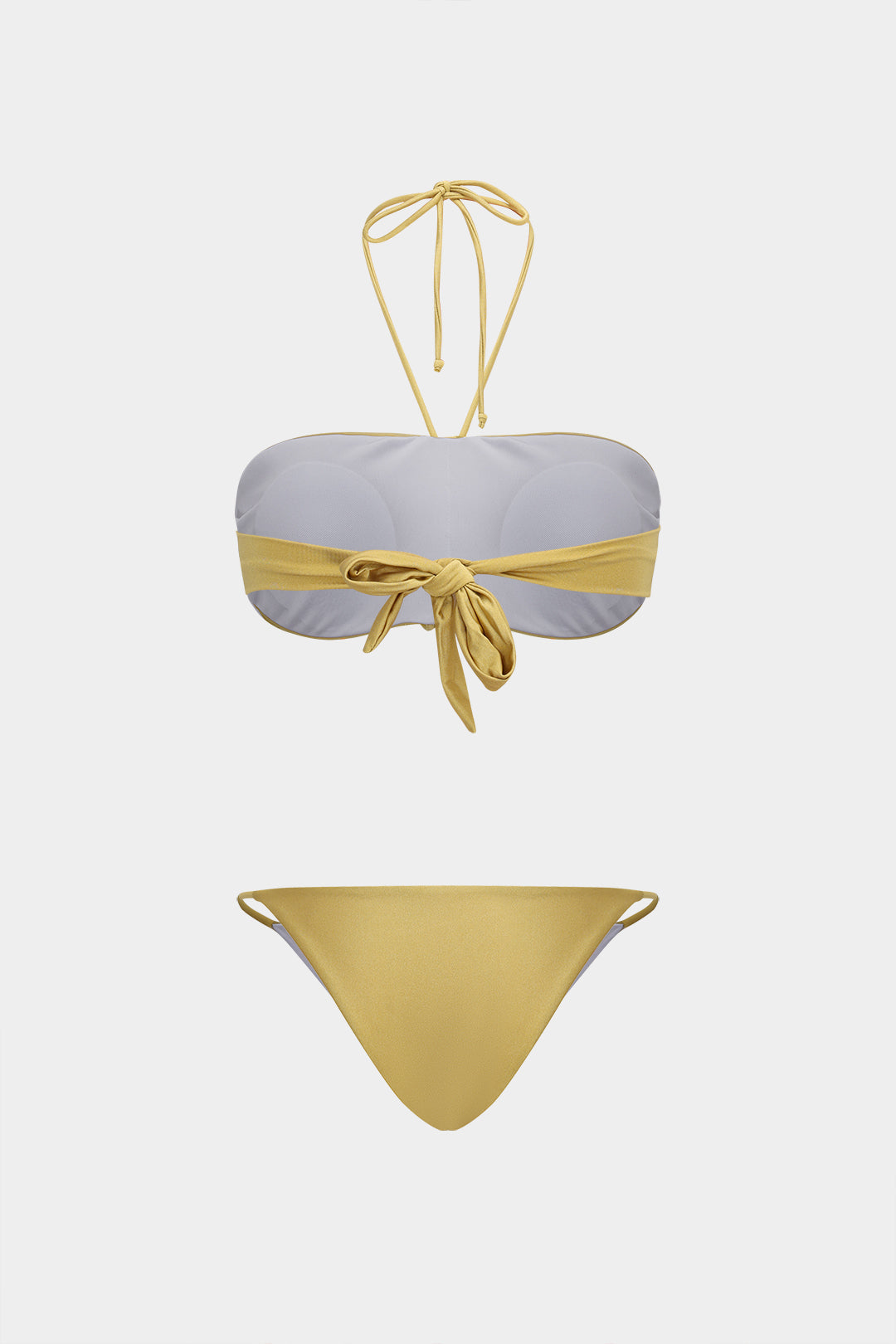 Büzgülü Bağlamalı Sırt Dekolteli Bikini Takımı - JUNETTI®