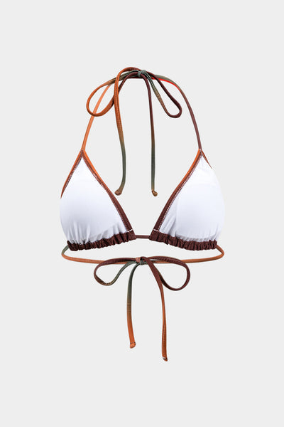 Ombre Baskılı File Bikini 3 Parça Takım - JUNETTI®