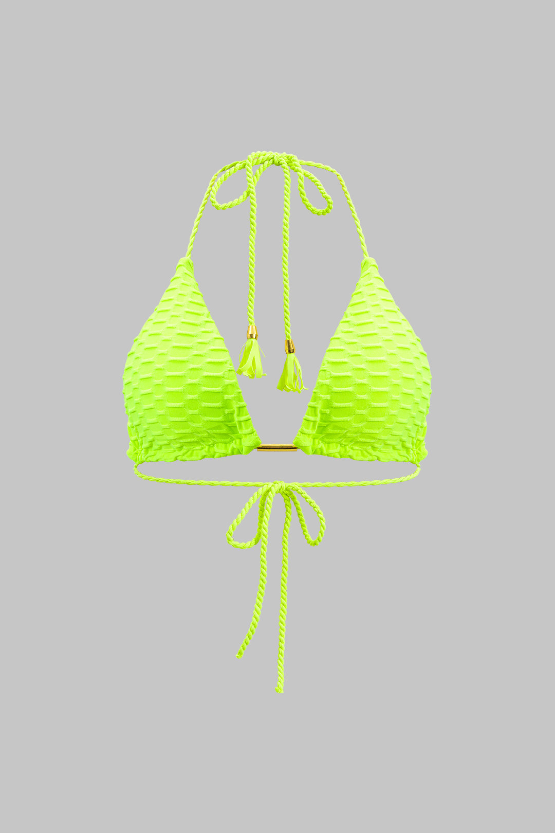 Metalik Saçaklı Kıvrımlı Bağlamalı Bikini Takımı - JUNETTI®