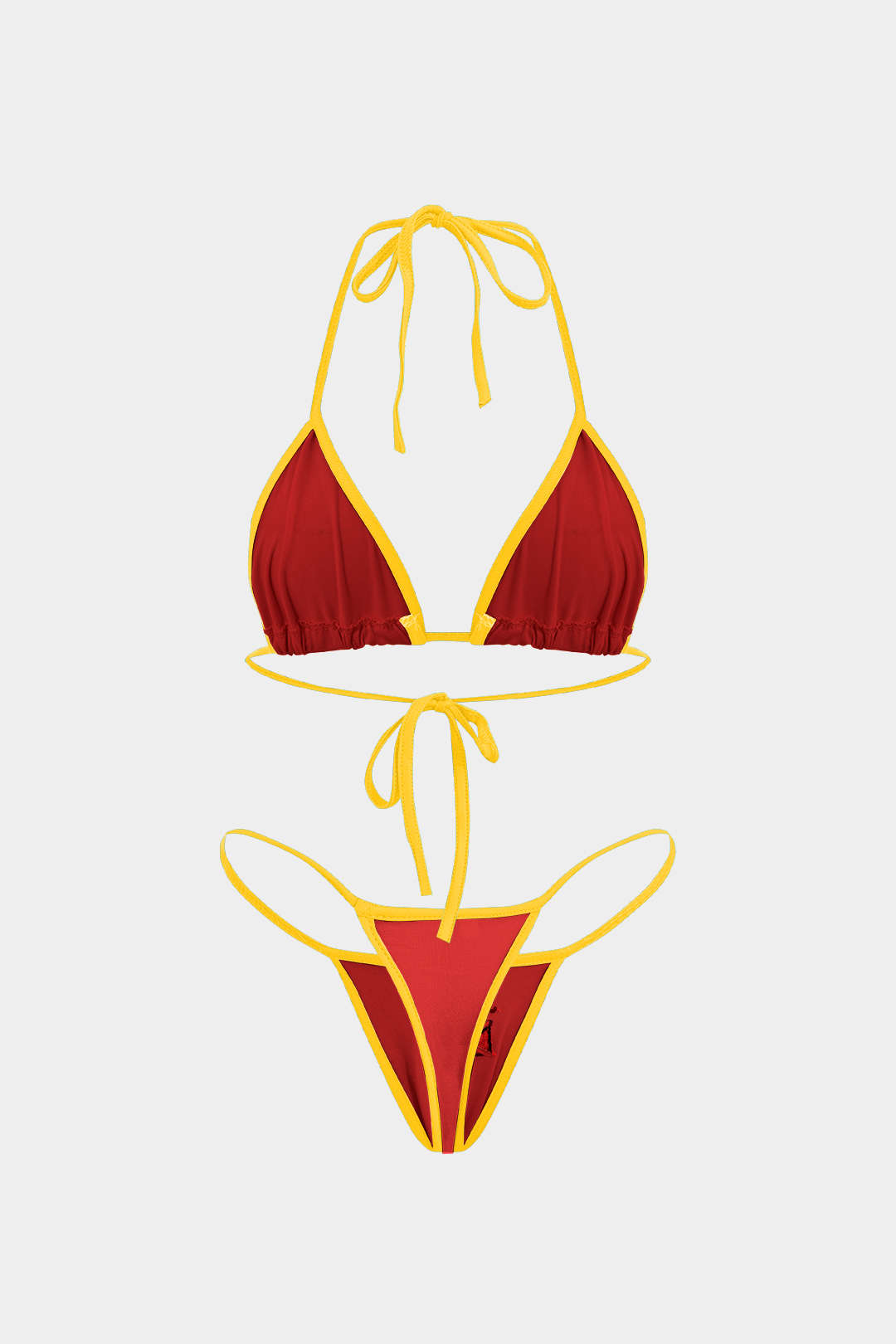 Nakışlı Kontrast Bikini Takımı - JUNETTI®