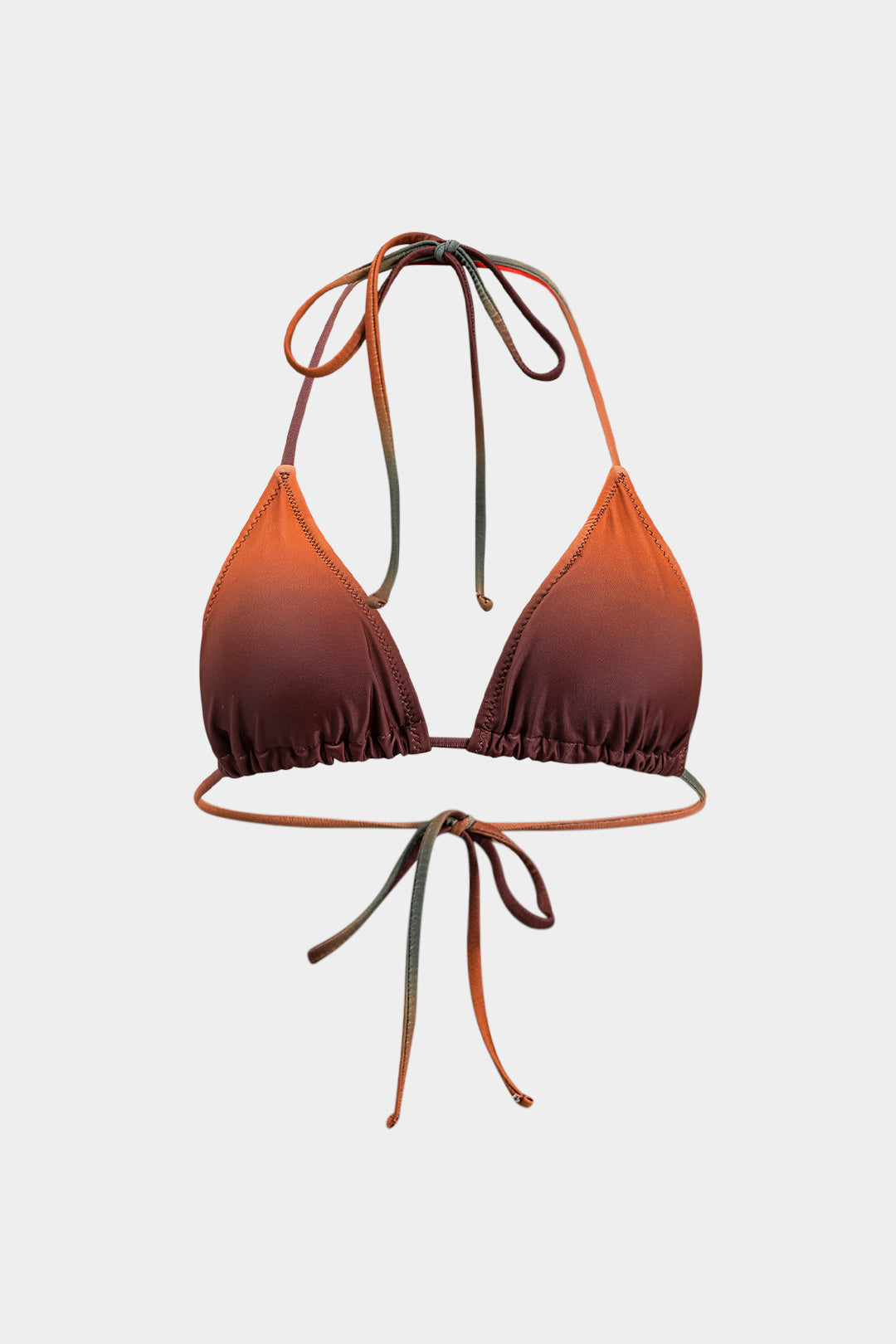 Ombre Baskılı File Bikini 3 Parça Takım - JUNETTI®