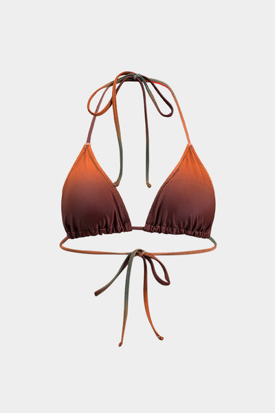 Ombre Baskılı File Bikini 3 Parça Takım - JUNETTI®