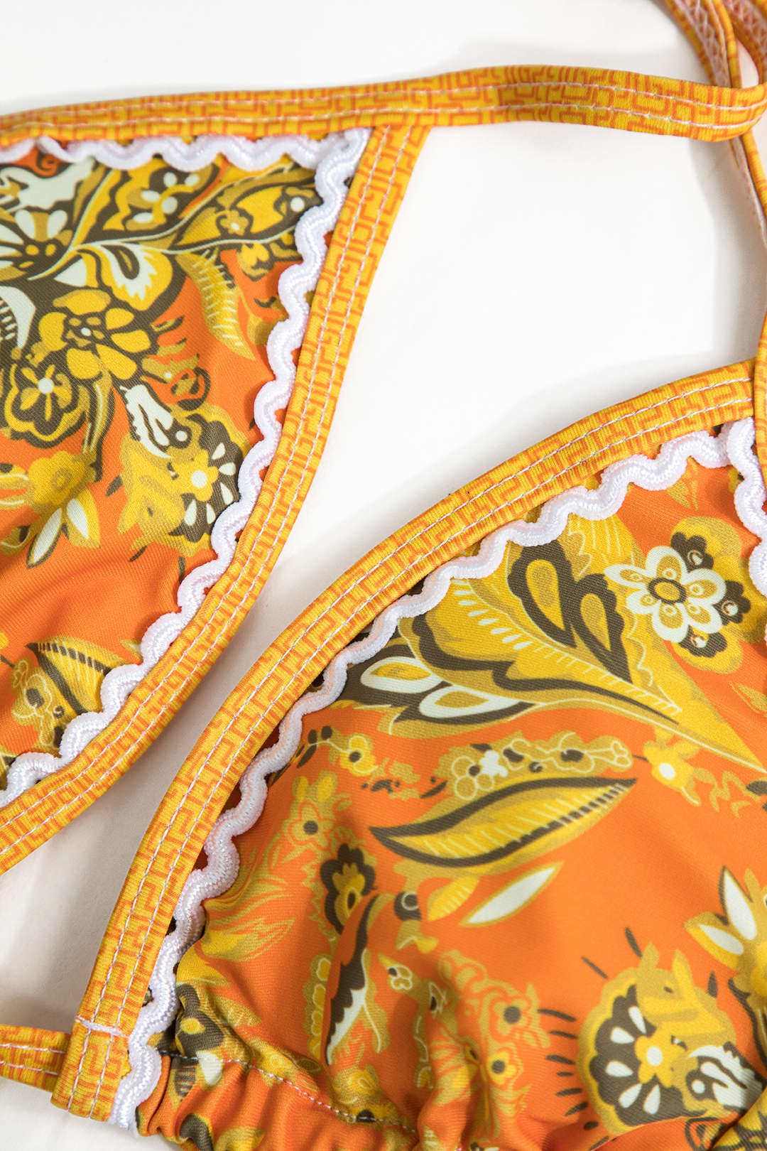 Retro Baskılı Halter Bikini Takımı - JUNETTI®