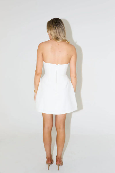 Strapless Elbise | Kırmızı