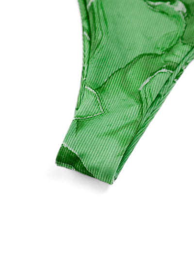 Spring Flames Desenli File Üç Parça Bikini Takımı - JUNETTI®