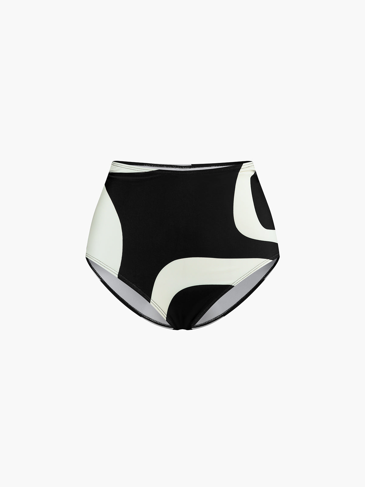 İki Renkli Asimetrik Yaka Bikini Takımı - JUNETTI®