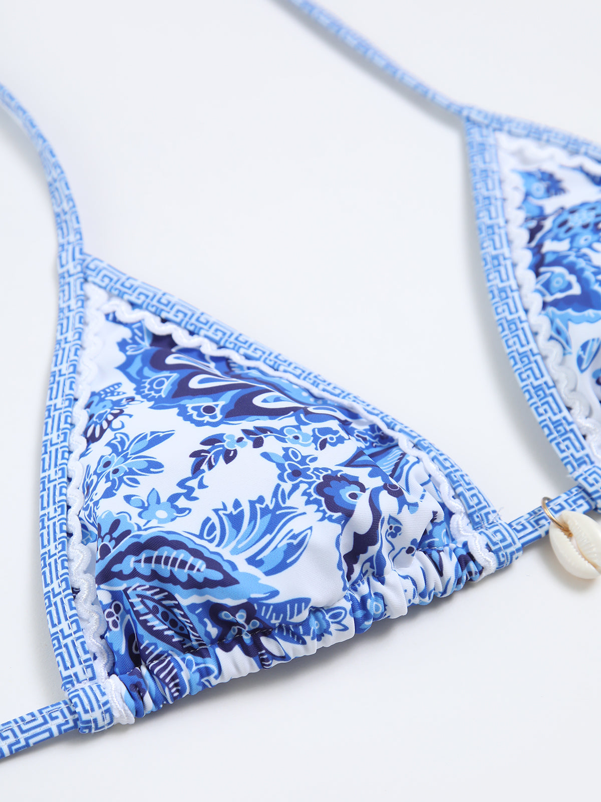 Desenli Halter Bağlamalı Bikini Takımı - JUNETTI®