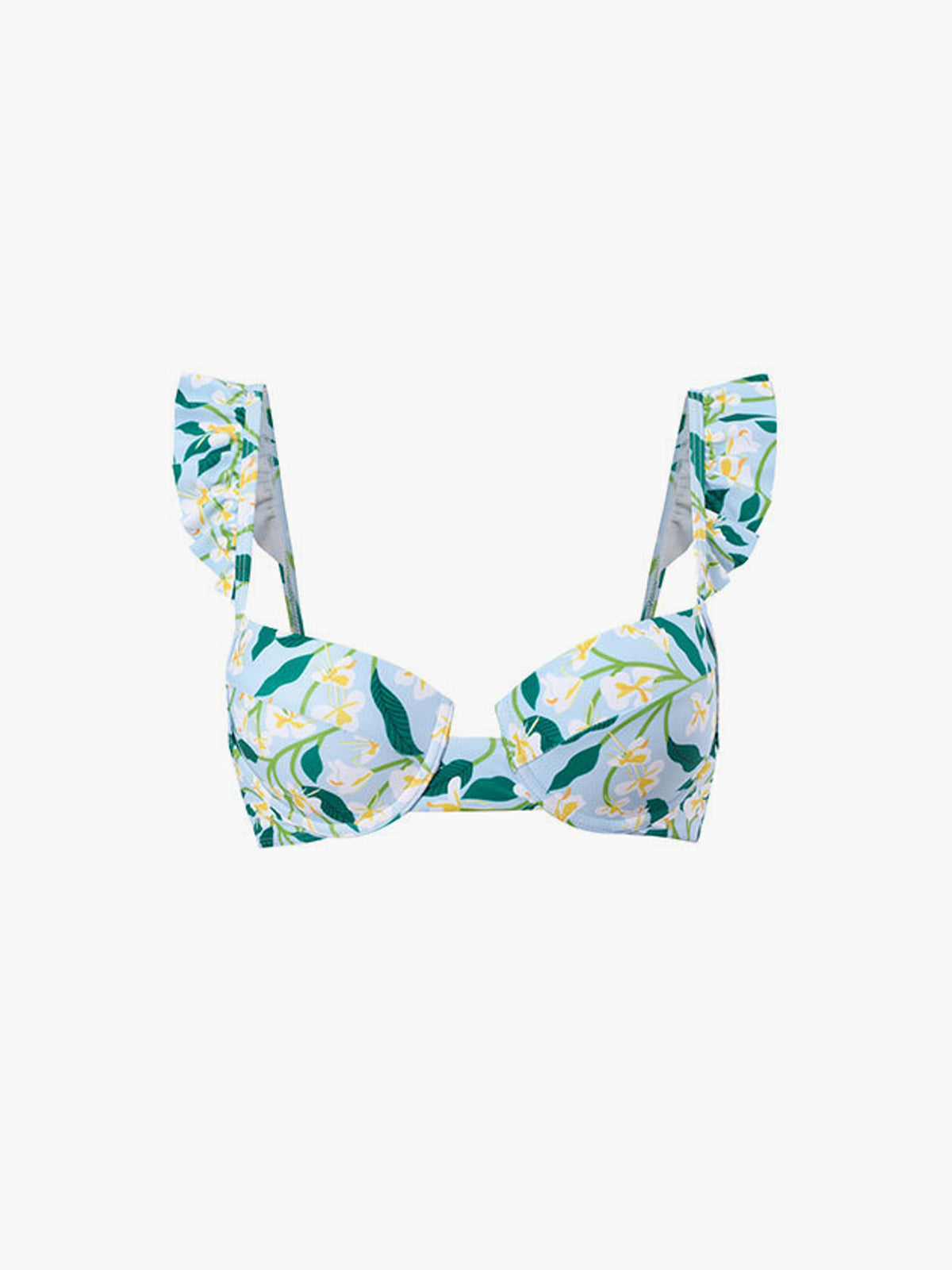 Desenli Fırfırlı Bikini Takımı - JUNETTI®