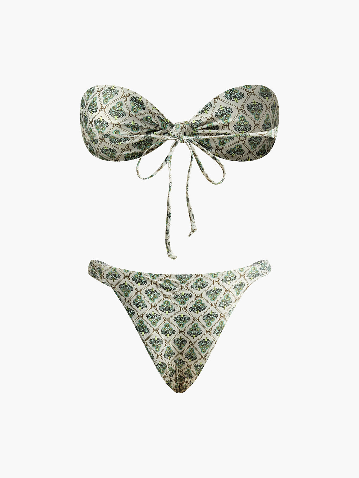 Desenli Straplez Bikini Takımı - JUNETTI®