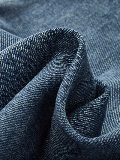 Vintage Düşük Bel Yıkamalı Geniş Paça Jean
