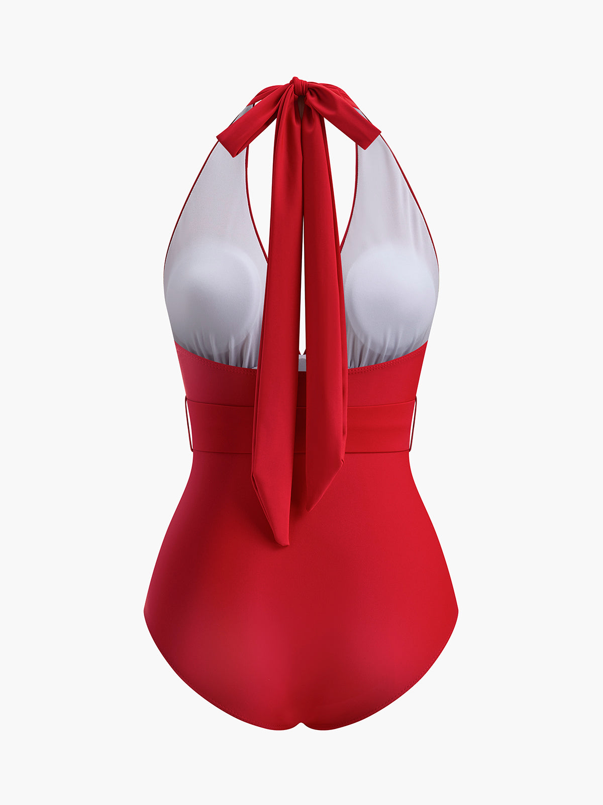 Halter Yaka Kemerli Tek Parça Mayo - JUNETTI®