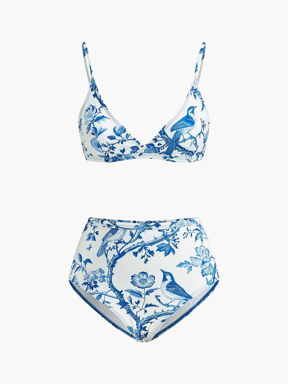 Desenli Yüksek Bel Bikini Takımı - JUNETTI®