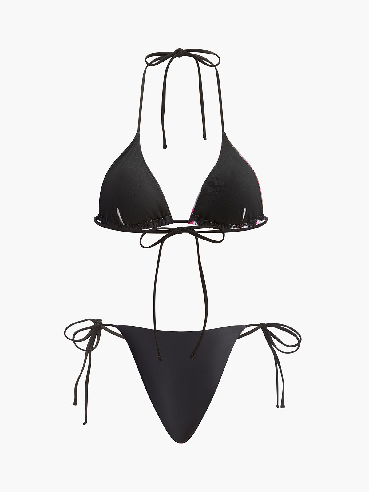 Çiçek Desenli Bikini ve File Etek Takımı - JUNETTI®