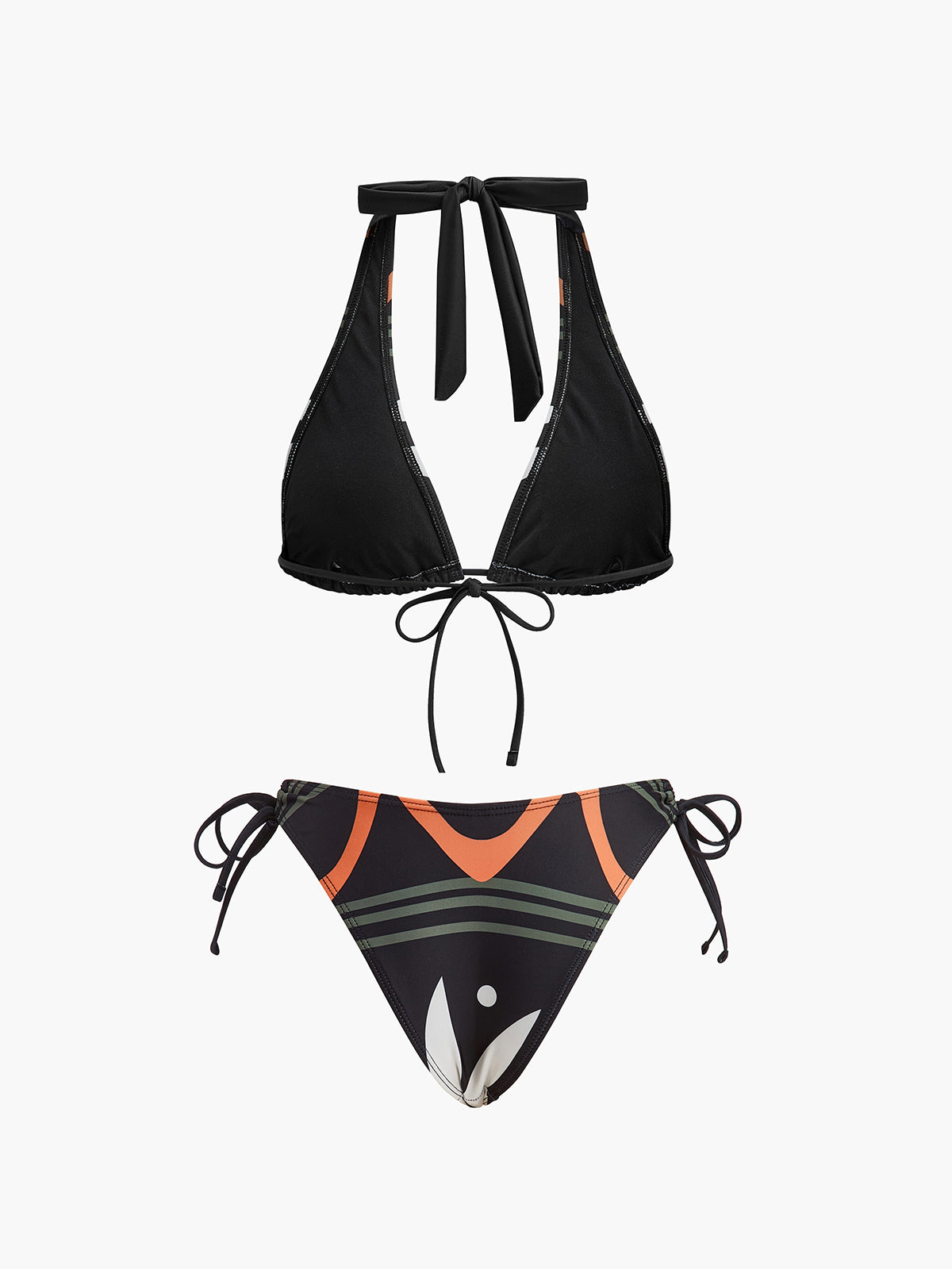 Halter Yaka Bağlamalı Bikini Takımı - JUNETTI®