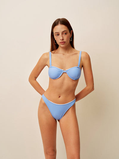 Dalgalı Kenar Detaylı Bikini Takımı - JUNETTI®