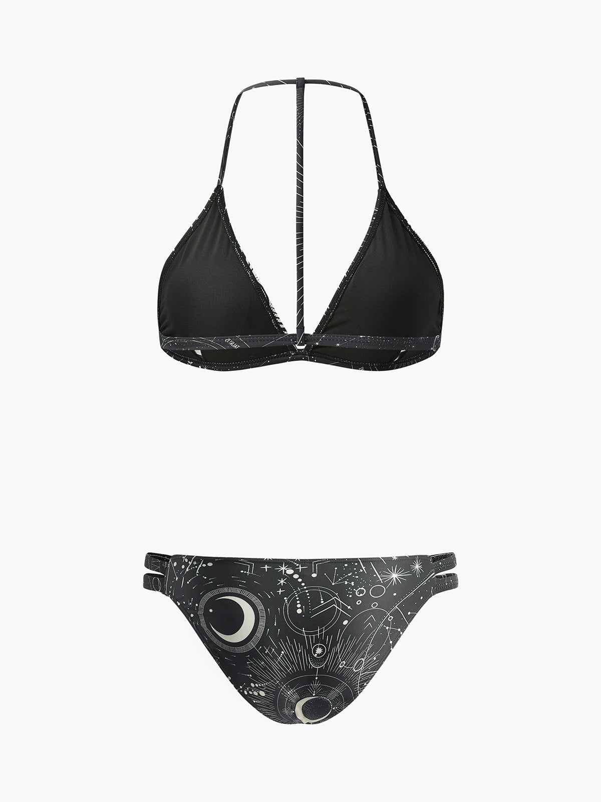 Astroloji Desenli Halter Bikini Takımı - JUNETTI®