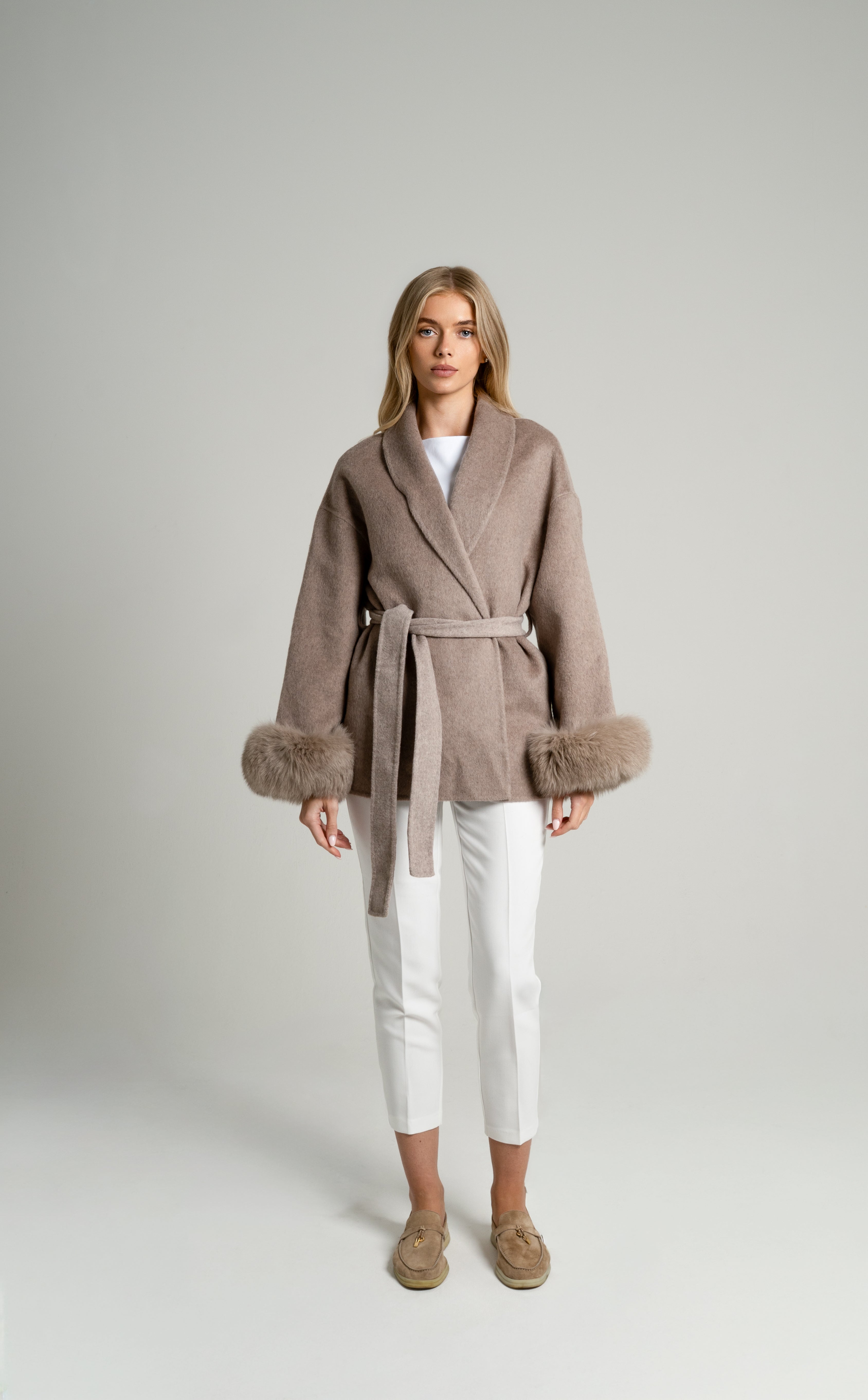 London Yün Kaban Haki