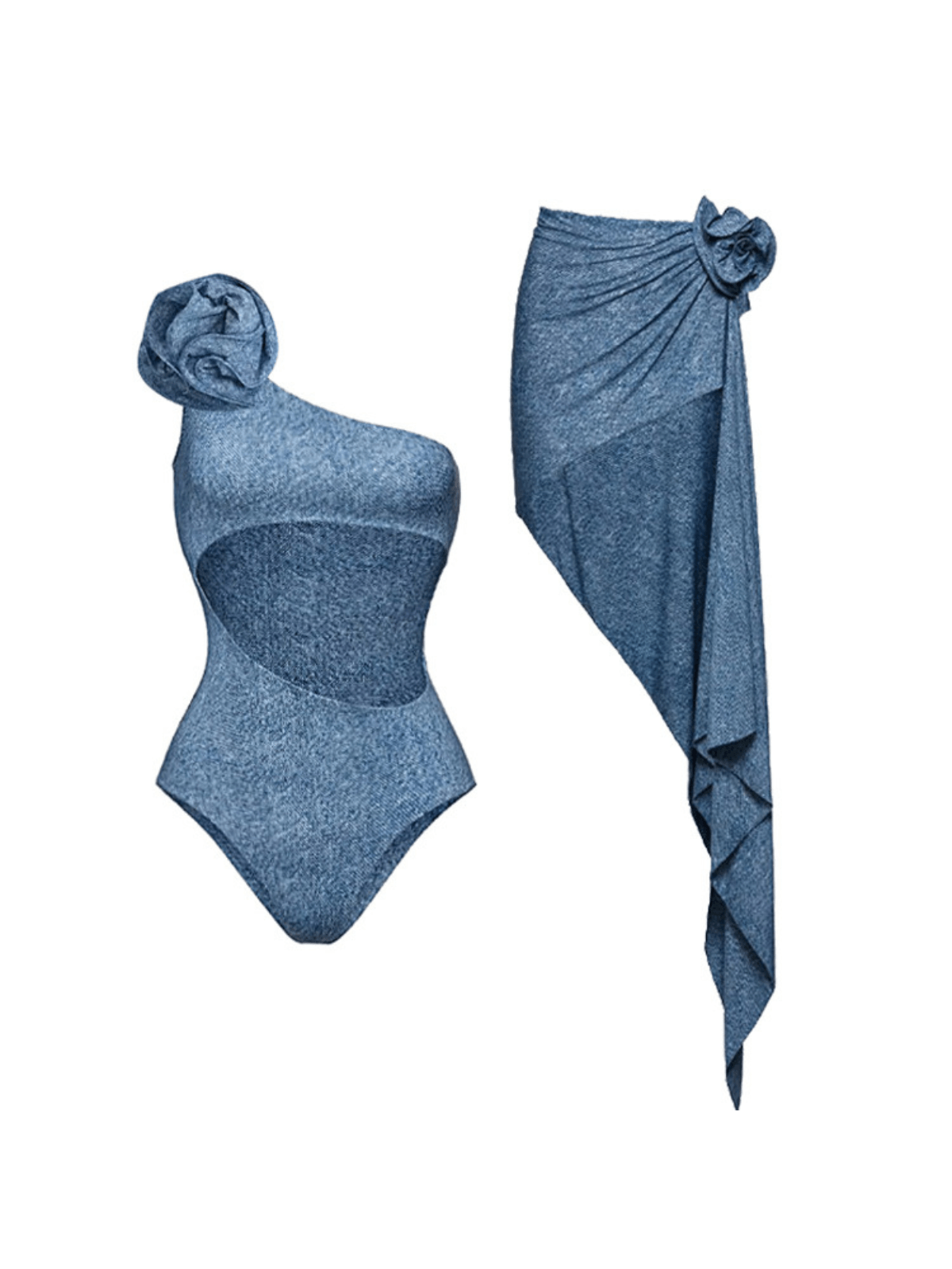 Çiçek Aplikeli Bikini Takım