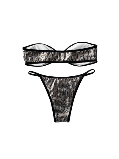 Yılan Desenli Bikini Takım