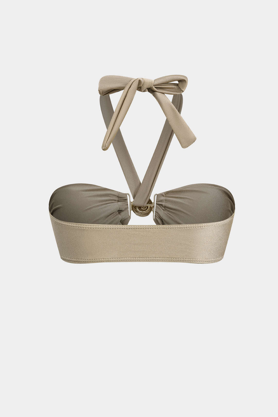 Metalik Büzgülü Bağlamalı Bikini Takımı - JUNETTI®