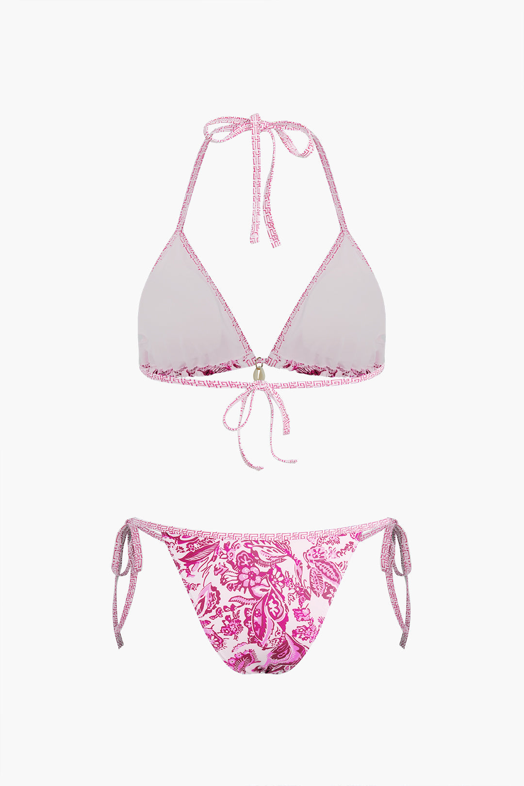 Retro Baskılı Halter Bikini Takımı - JUNETTI®