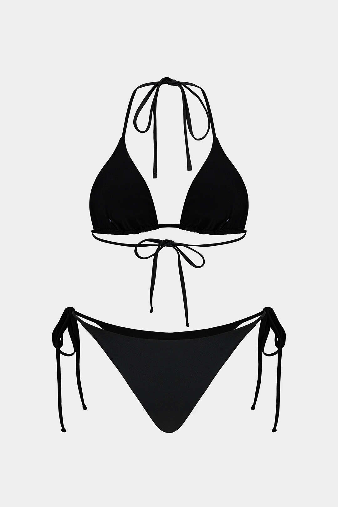 Strass Detaylı Bağlamalı Sırt Dekolteli Bikini Takımı - JUNETTI®